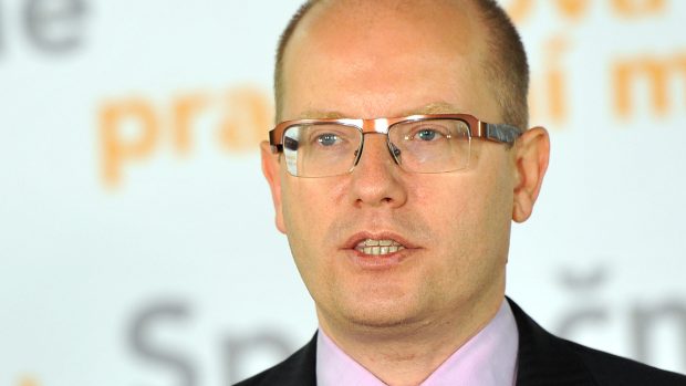 Tisková konference ČSSD Bohuslav Sobotka
