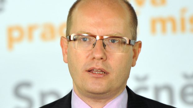 Tisková konference ČSSD Bohuslav Sobotka
