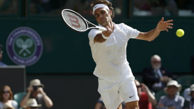 Roger Federer postoupil podeváté do finále Wimledonu
