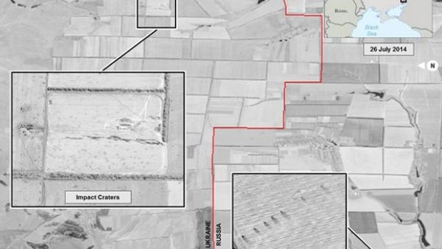USA zveřejnily snímky, které mají dokazovat ostřelování Ukrajiny z ruského území