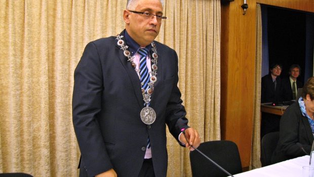 Raduan Nwelati (ODS) na ustavujícím zasedání zastupitelstva v Mladé Boleslavi