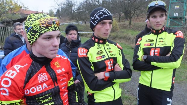 Jakub Nipl (vlevo) s Michaelem Borošem a Jakubem Skálou