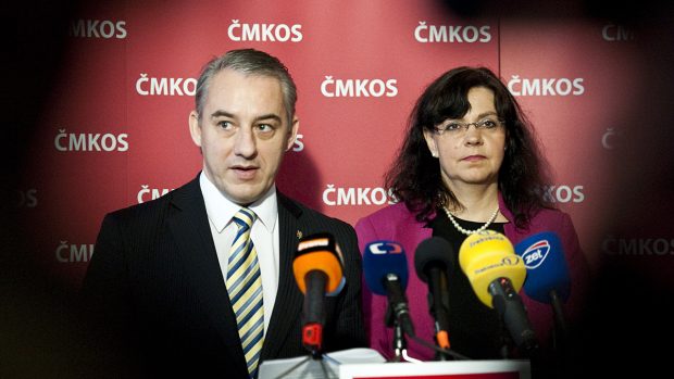 Josef Středula a Michaela Marksová Tominová