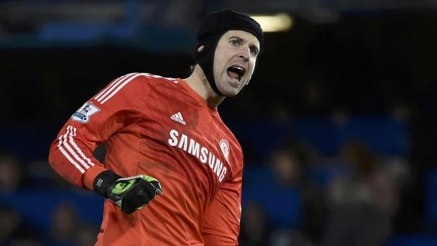 Petr Čech v dresu Chelsea.