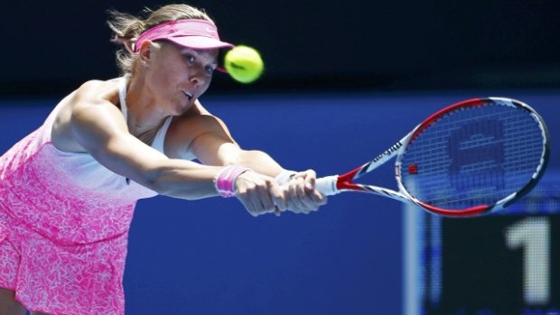 Lucie Hradecká se v 1. kole na Australian Open postarala o senzaci, když vyřadila Srbku Anu Ivanovičovou