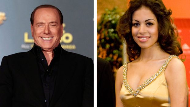 Italský expremiér Silvio Berlusconi a Karima Mahrúgová alias Ruby