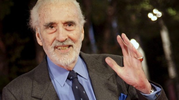 Známý britský herec Christopher Lee na snímku z roku 2009