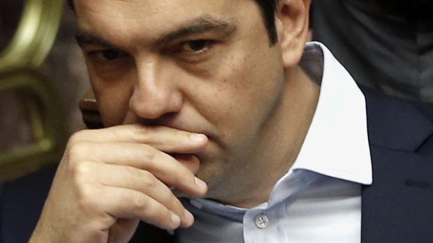 Řecký premiér Alexis Tsipras. Jeho vláda se rozhodla až do 6. července uzavřít všechny banky