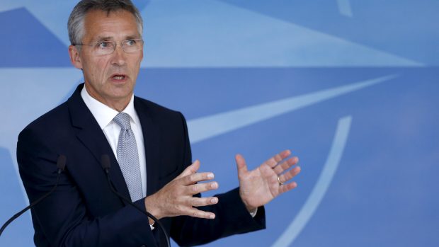 Generální tajemník NATO Jens Stoltenberg v Bruselu