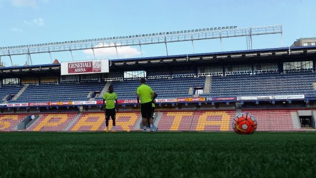 Trénink Sparty před odvetným zápasem s CSKA Moskva v 3. předkole Ligy mistrů