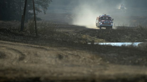 U Bavorova na Strakonicku shořelo na ploše cca 150 hektarů pole a část lesa