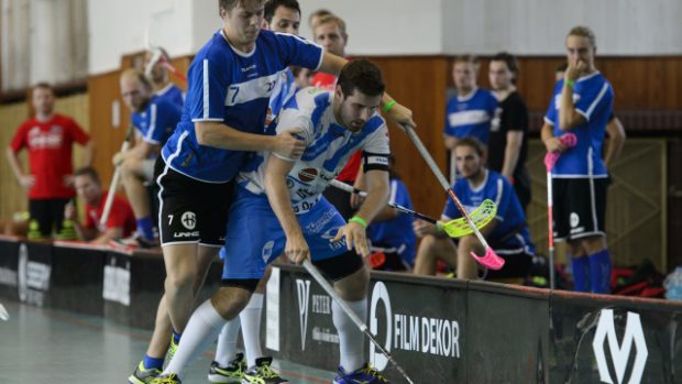 Jan Jelínek z Mladé Boleslavi a Andre Andersson ze švédského Växjö v utkání Czech Open