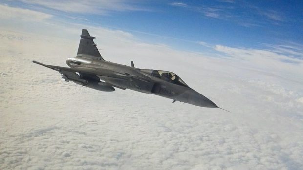 Stíhačka Jas-39 Gripen