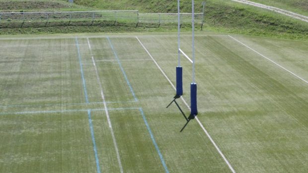 Hřiště na rugby ve francouzském Bayonne
