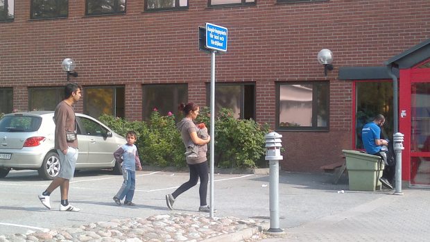 Přijímací centrum pro uprchlíky v Märstě