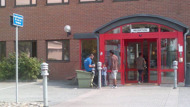 Přijímací centrum pro uprchlíky v Märstě