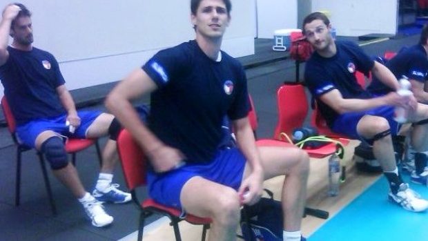 Blokař české volejbalové reprezentace Jakub Veselý