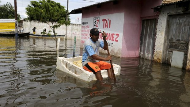 Záplavy v paraguayském hlavním městě Asunción