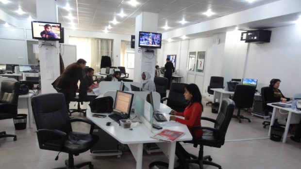 Newsroom Tuniského rozhlasu
