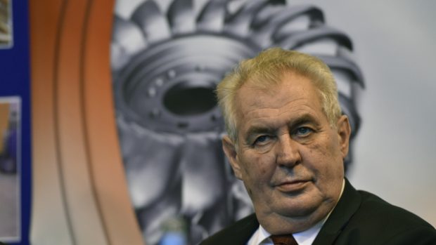 Prezident Miloš Zeman při návštěvě v ČKD Blansko Engineering, kam zavítal během své cesty po Jihomoravském kraji