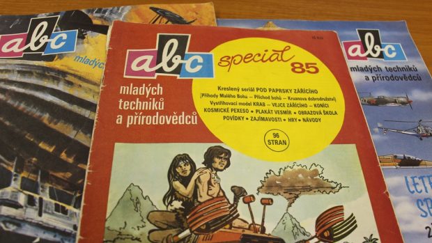 Komiks Příhody Malého boha v časopise ABC. Scénáristou komiksu byl Vlastislav Toman