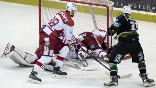 Hokejisté pražské Slavie padli v baráži o extraligu už počtvrté v řadě