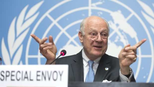 Zvláštní vyslanec OSN pro Sýrii Staffan de Mistura vyzval USA a Rusko, aby se zasadily o omezení bojových operací