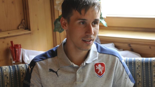 Fotbalista Josef Šural na soustředění české reprezentace