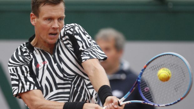 Tenista Tomáš Berdych stihl v úterý se Španělem Ferrerem uhrát kvůli dešti jen tři gamy