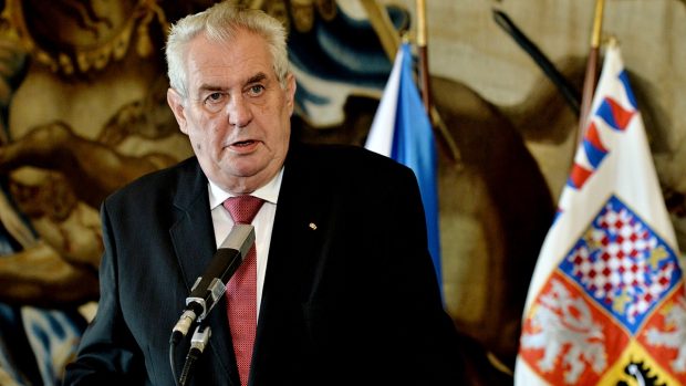Prezident Miloš Zeman vystoupil na tiskové konferenci k reorganizaci policie
