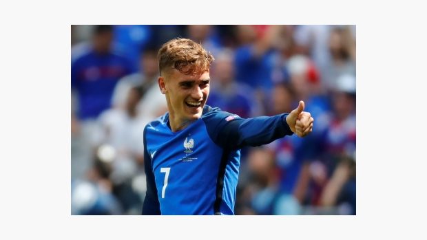 Antoine Griezmann během zápasu proti Irsku