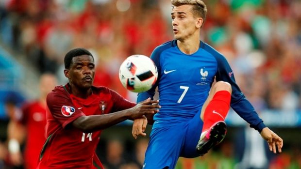 Antoine Griezmann během finálového zápasu proti Portugalsku