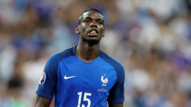Paul Pogba v reprezentačním dresu Francie