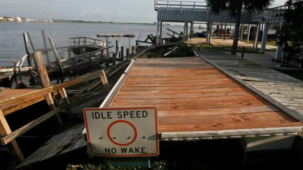 Tropická bouře Hermine, která se přehnala přes Floridu, zasáhla i město Keaton Beach