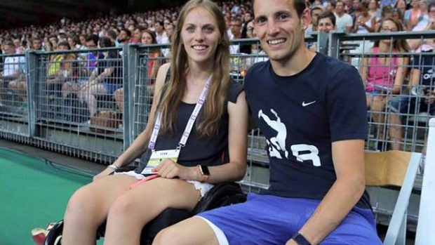 Kira Grünbergová a Renaud Lavillenie