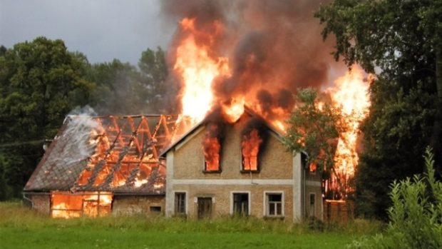 Požár ve Zdoňově