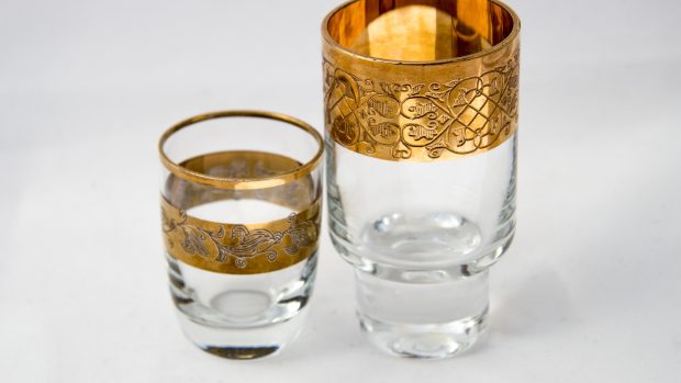 Panák vodky, sklenička