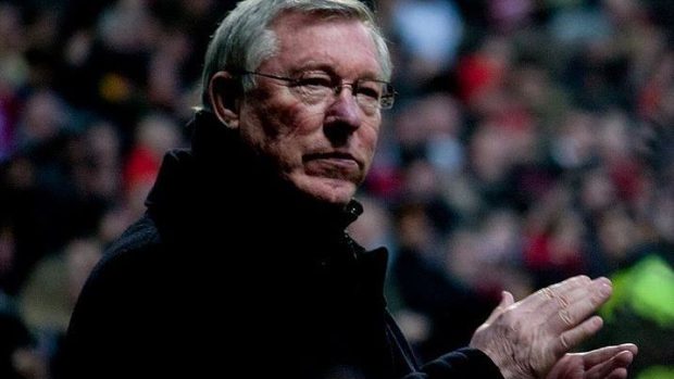 Sir Alex Ferguson v době, kdy ještě trénoval Manchester United
