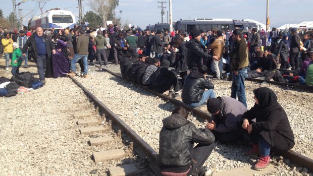 Uprchlický tábor v řeckém Idomeni
