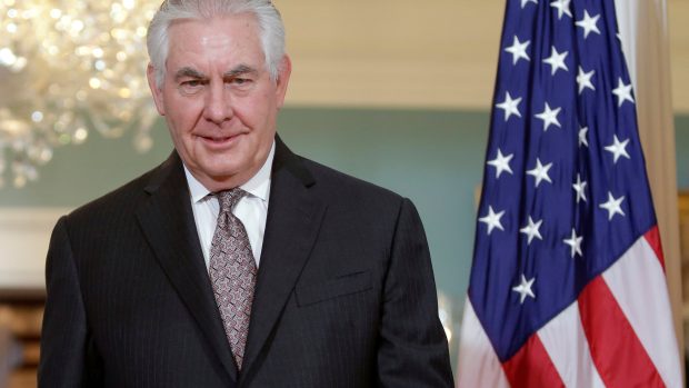 Ministr zahraničních věcí Spojených států Rex Tillerson.