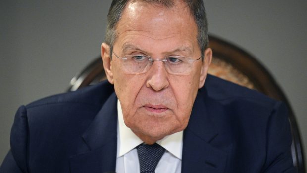 Ruský ministr zahraničí Sergej Lavrov po jednání v Rijádu