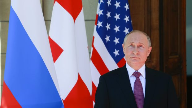 Ruský prezident Vladimir Putin na summitu v Ženevě