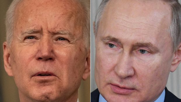 Americký prezident Joe Biden a ruský prezident Vladimir Putin