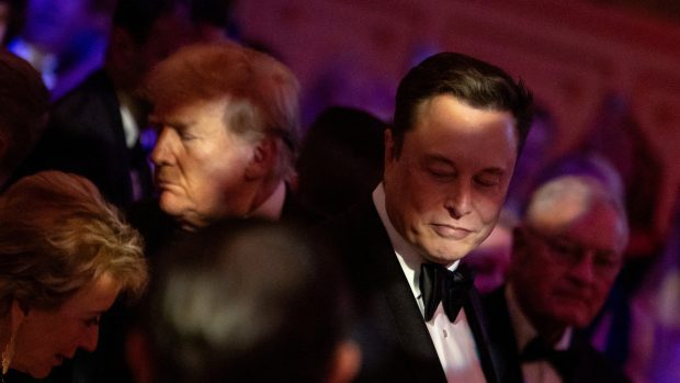 Donald Trump a Elon Musk v Mar-A-Lago 14. listopadu 2024