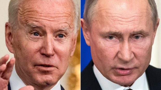 Americký prezident Joe Biden a ruský prezident Vladimir Putin