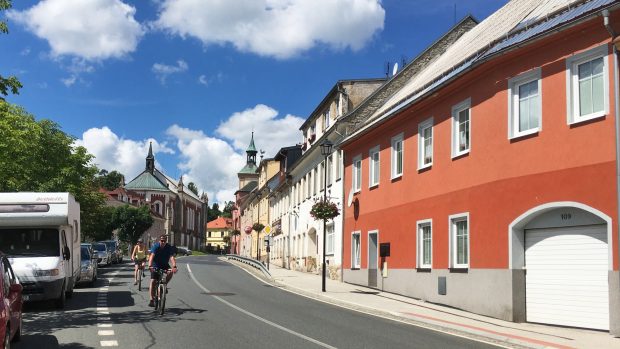 Cyklisté v Krásně na Sokolovsku