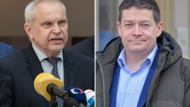 Miloš Nový (TOP 09, Spolu) a Patrik Nacher (ANO)