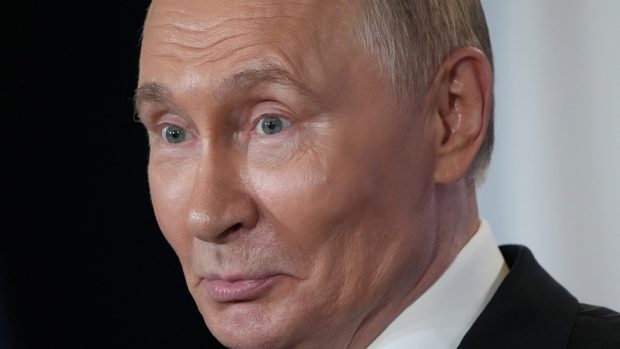 Ruský prezident Vladimir Putin během jednání na Aljašce