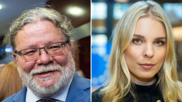 Alexandr Vondra (ODS) a Veronika Cifrová Ostrihoňová (Progresivní Slovensko)