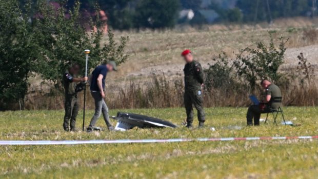 Trosky dronu nalezené v Polsku